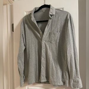 State and Liberty “the Fowler” grey casual button down